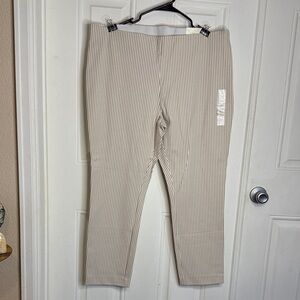NWT a new day Striped Beige Pants
